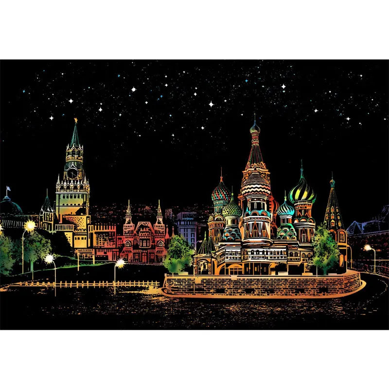 Magic City DIY Scratch Painting Kit